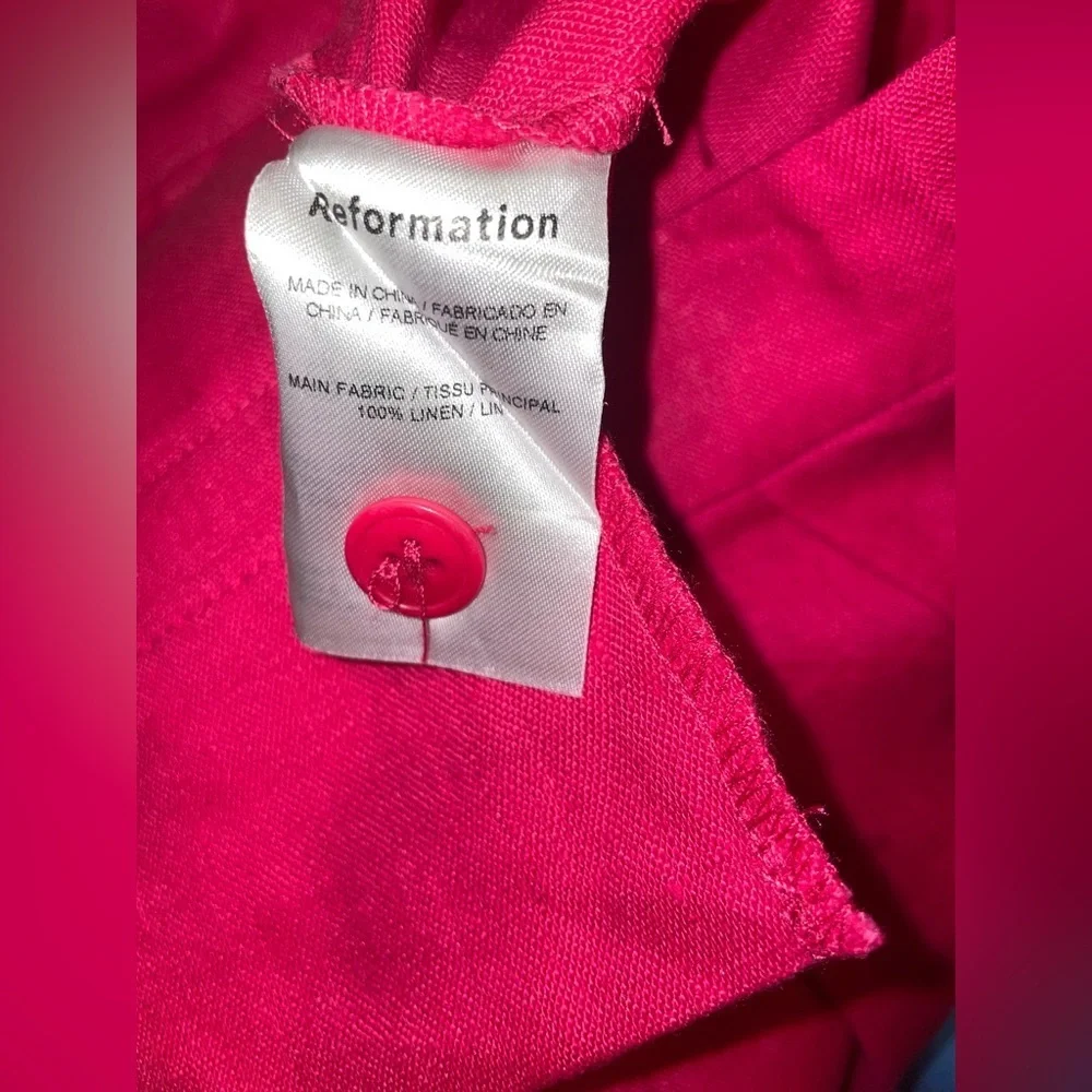New! Reformation Vesta Fuchsia Pink Wide-Leg Pants 💖 size 0 NWT!